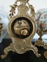 Rare Franz Hermle Imperial Gilt Mantel Ormolu Mantle Clock + Candelabras (3 of 6) Rare Franz Hermle Imperial Gilt Mantel Ormolu Mantle Clock + Candelabras (3 of 6)