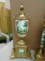 Rare Franz Hermle Imperial Ormolu Sevres Clock with Garnitures (3 of 6) Rare Franz Hermle Imperial Ormolu Sevres Clock with Garnitures (3 of 6)