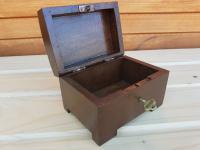Antique Wooden Medium Jewellery Chest with Key (3 of 4) Antique Wooden Medium Jewellery Chest with Key (3 of 4)