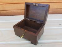 Antique Wooden Medium Jewellery Chest with Key (4 of 4) Antique Wooden Medium Jewellery Chest with Key (4 of 4)