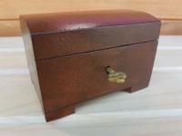 Antique Wooden Medium Jewellery Chest with Key (2 of 4) Antique Wooden Medium Jewellery Chest with Key (2 of 4)
