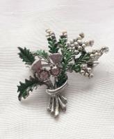 Vintage Exquisite Thistle & Heather Rhinestone Brooch Costume Jewellery Pin (5 of 6) Vintage Exquisite Thistle & Heather Rhinestone Brooch Costume Jewellery Pin (5 of 6)