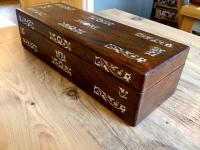 Victorian English Rosewood & Fab Mother of Pearl Inlay Box ,Trinket Jewel, Glove Box (5 of 9) Victorian English Rosewood & Fab Mother of Pearl Inlay Box ,Trinket Jewel, Glove Box (5 of 9)