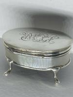 1912 Antique Solid Silver George Edwin Walton Monogrammed Trinket / Jewellery Box (4 of 6) 1912 Antique Solid Silver George Edwin Walton Monogrammed Trinket / Jewellery Box (4 of 6)