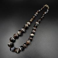 Antique Victorian Banded Bullseye Agate Beaded Necklace (4 of 8) Antique Victorian Banded Bullseye Agate Beaded Necklace (4 of 8)