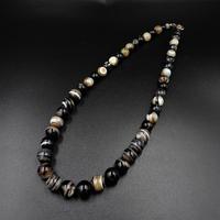 Antique Victorian Banded Bullseye Agate Beaded Necklace with Silver Fastening (5 of 9) Antique Victorian Banded Bullseye Agate Beaded Necklace with Silver Fastening (5 of 9)