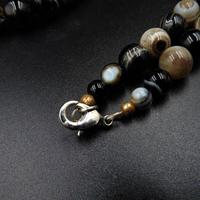 Antique Victorian Banded Bullseye Agate Beaded Necklace with Silver Fastening (8 of 9) Antique Victorian Banded Bullseye Agate Beaded Necklace with Silver Fastening (8 of 9)
