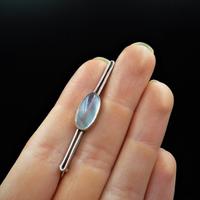Antique Victorian Moonstone Sterling Silver Bar Brooch Pin (8 of 8) Antique Victorian Moonstone Sterling Silver Bar Brooch Pin (8 of 8)