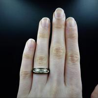 Antique Victorian Black Enamel Diamond & Pearl 18ct Gold Mourning Ring Band (4 of 10) Antique Victorian Black Enamel Diamond & Pearl 18ct Gold Mourning Ring Band (4 of 10)
