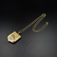 Antique Shield Striped 9ct Yellow Gold Photo Locket & Chain Necklace (5 of 9) Antique Shield Striped 9ct Yellow Gold Photo Locket & Chain Necklace (5 of 9)