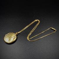 Antique Round Pin Stripe 9ct 9K Yellow Gold Circle Photo Locket & Chain Necklace (6 of 10) Antique Round Pin Stripe 9ct 9K Yellow Gold Circle Photo Locket & Chain Necklace (6 of 10)