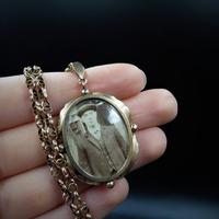 Antique 9ct 9K Yellow Gold Oval Photo Locket & Fancy Chain Necklace (9 of 9) Antique 9ct 9K Yellow Gold Oval Photo Locket & Fancy Chain Necklace (9 of 9)