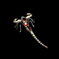 Antique Victorian Garnet & Sapphire Scorpion Sterling Silver Brooch Pin (2 of 6) Antique Victorian Garnet & Sapphire Scorpion Sterling Silver Brooch Pin (2 of 6)