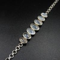 Antique Cabochon Moonstone Hinged Sterling Silver Bracelet (5 of 9) Antique Cabochon Moonstone Hinged Sterling Silver Bracelet (5 of 9)