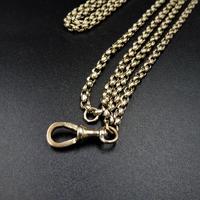 Antique Victorian 9ct 9K Gold Heavy Belcher Guard Muff Chain Necklace (9 of 10) Antique Victorian 9ct 9K Gold Heavy Belcher Guard Muff Chain Necklace (9 of 10)